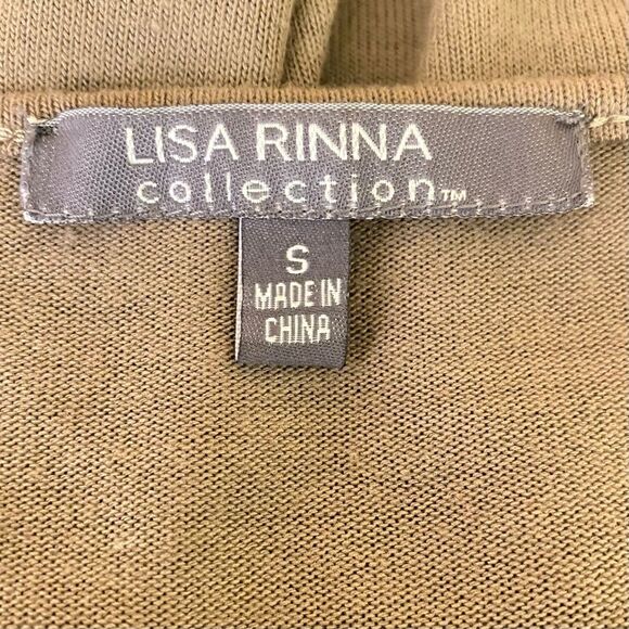 Lisa Rinna Collection Beige Tee Shirt Dress Knee Length Flowy Womens Size Small - Picture 4 of 5